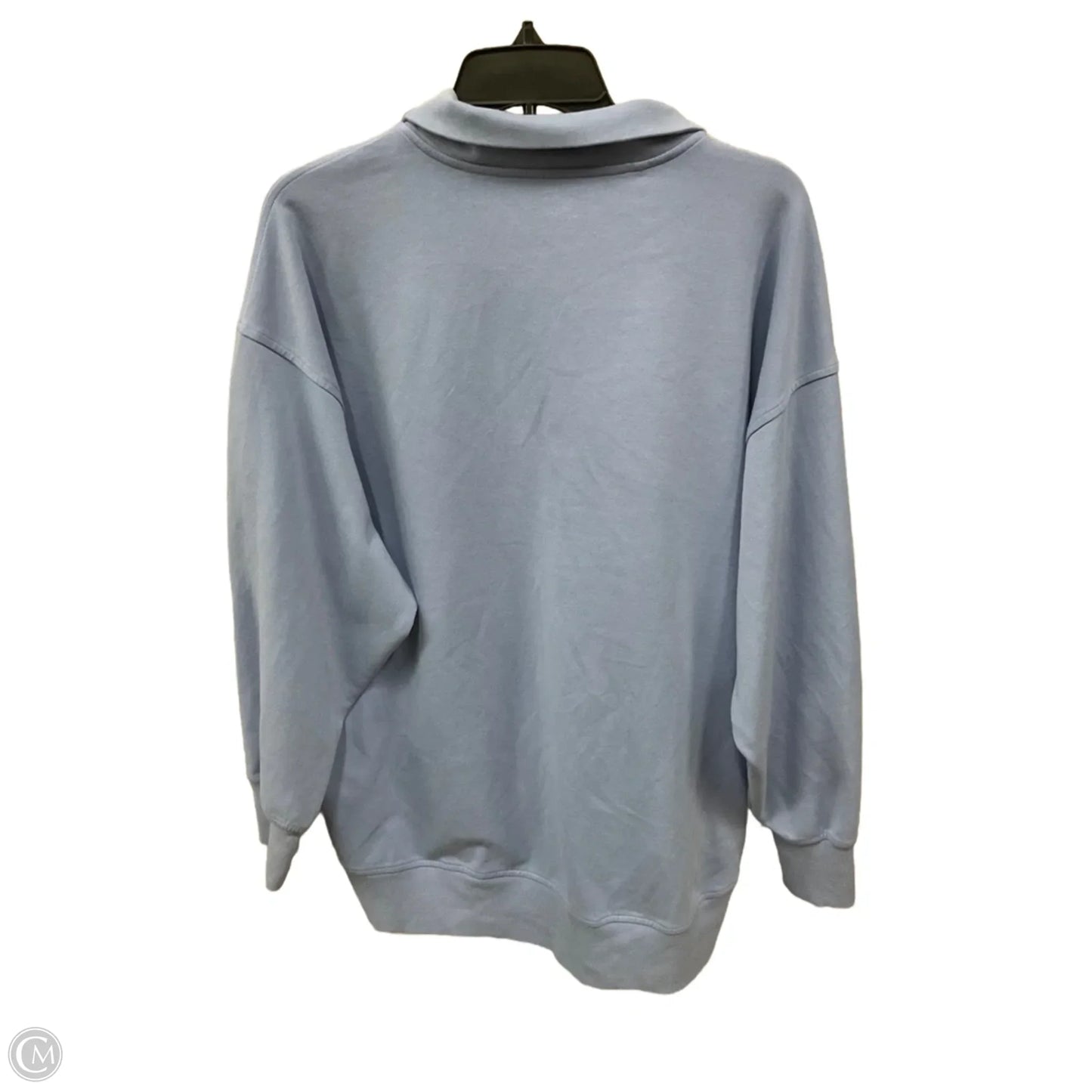 Athletic Top Long Sleeve Collar By Old Navy In Blue, Size: L