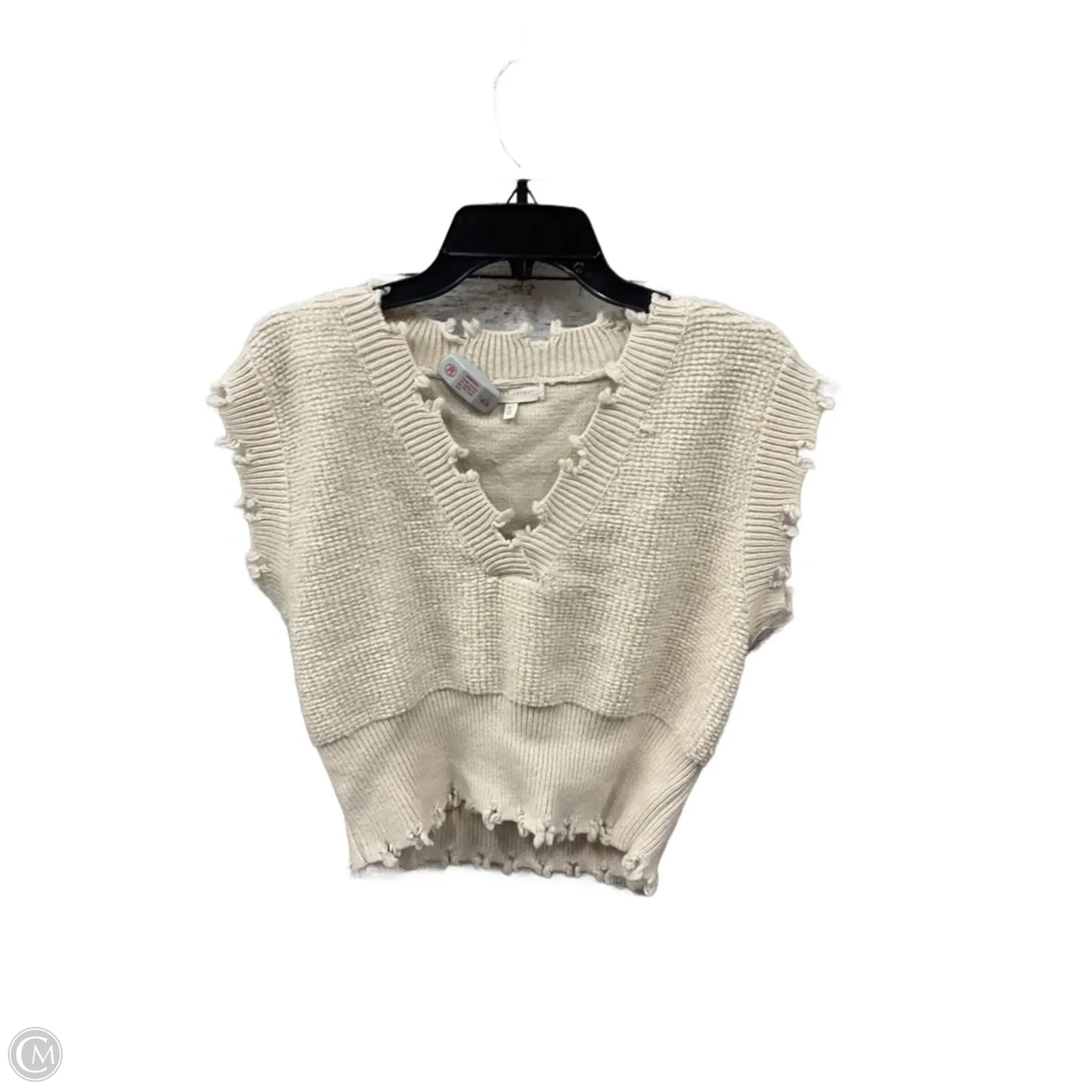 Sweater By Gilded Intent In Cream, Size: L