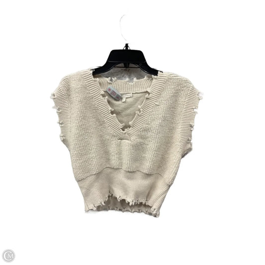 Sweater By Gilded Intent In Cream, Size: L
