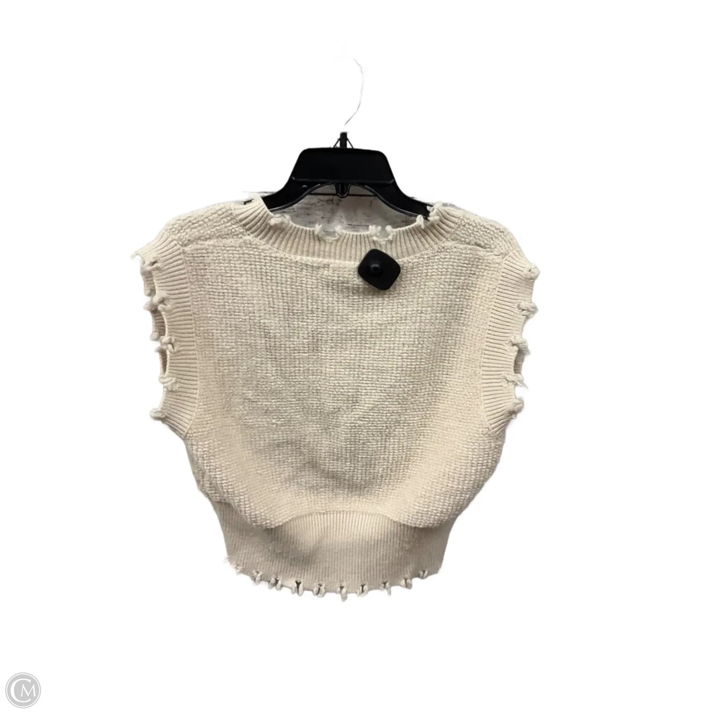 Sweater By Gilded Intent In Cream, Size: L