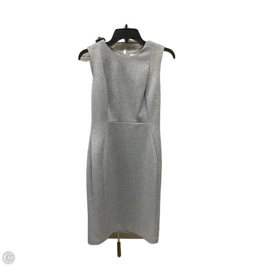 Dress Casual Midi By Calvin Klein In Grey, Size: 6