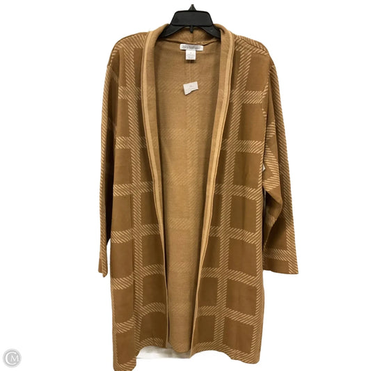 Cardigan By Clothes Mentor In Brown, Size: 2x