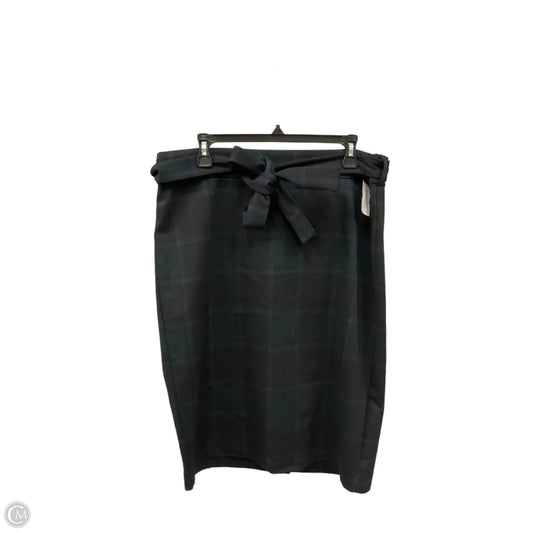 Skirt Midi By Ann Taylor In Plaid Pattern, Size: 14