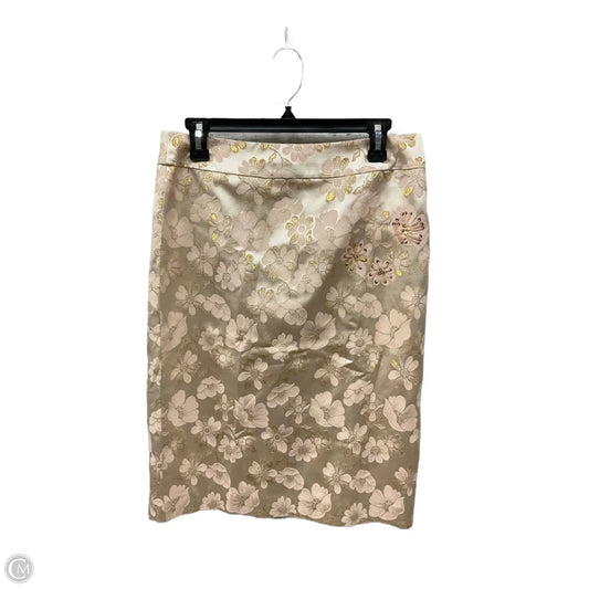 Skirt Midi By Banana Republic In Peach, Size: 8