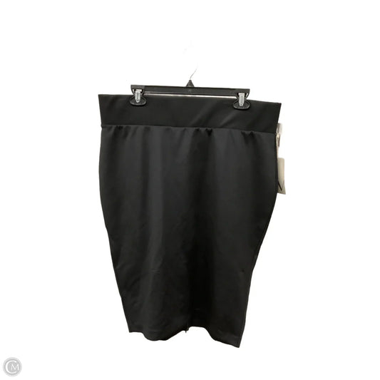 Skirt Midi By Worthington In Black, Size: 18