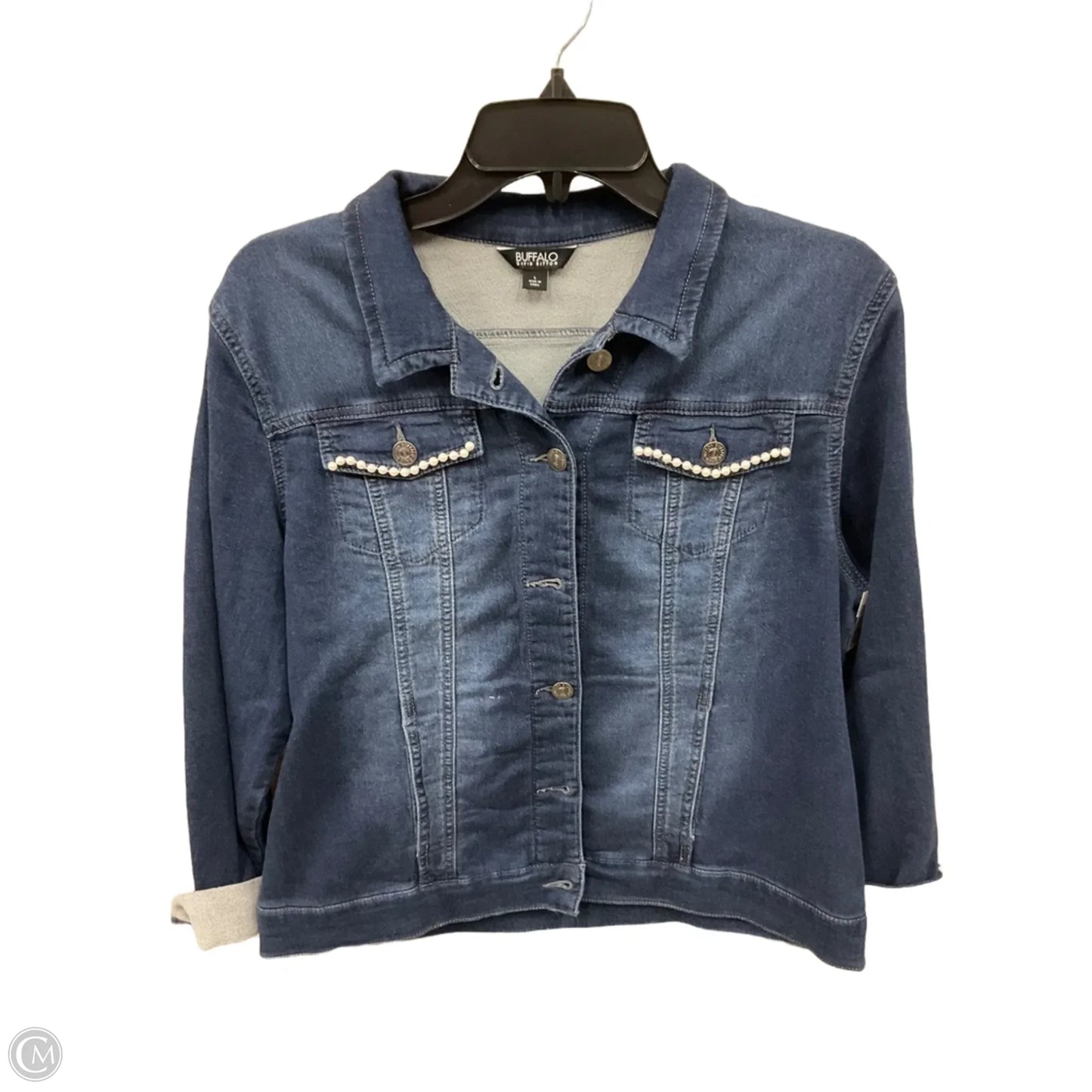 Jacket Denim By Buffalo David Bitton In Blue Denim, Size: L