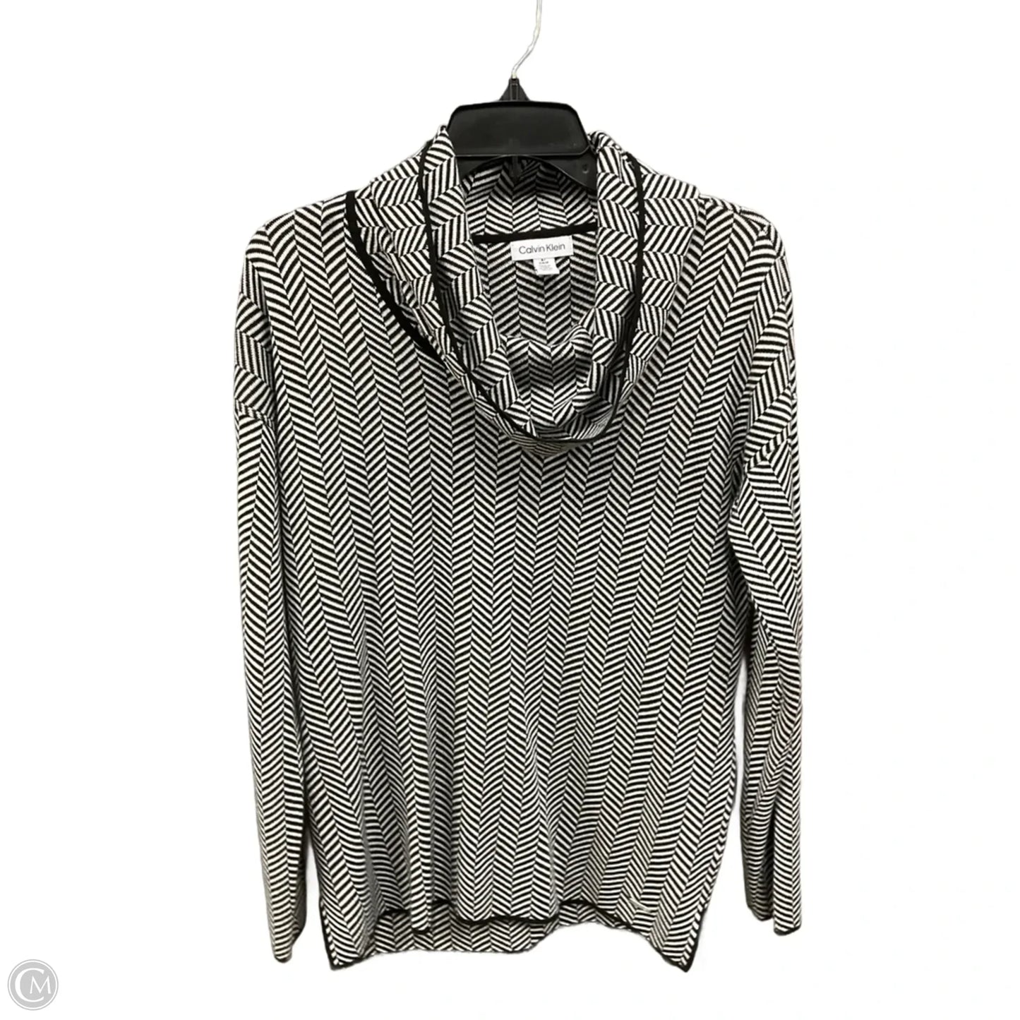 Top Long Sleeve By Calvin Klein In Zebra Print, Size: S