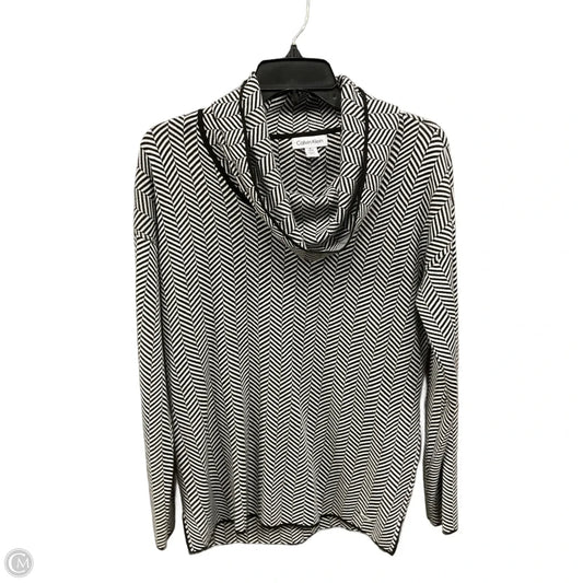 Top Long Sleeve By Calvin Klein In Zebra Print, Size: S