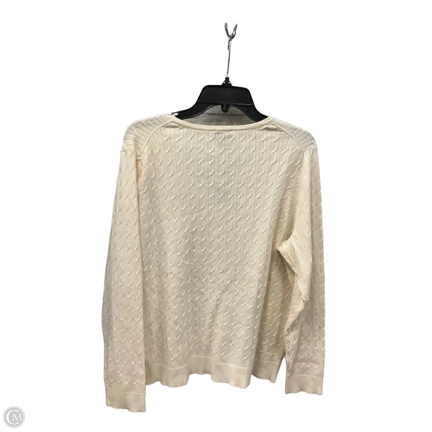 Sweater By Talbots In Cream, Size: 3x