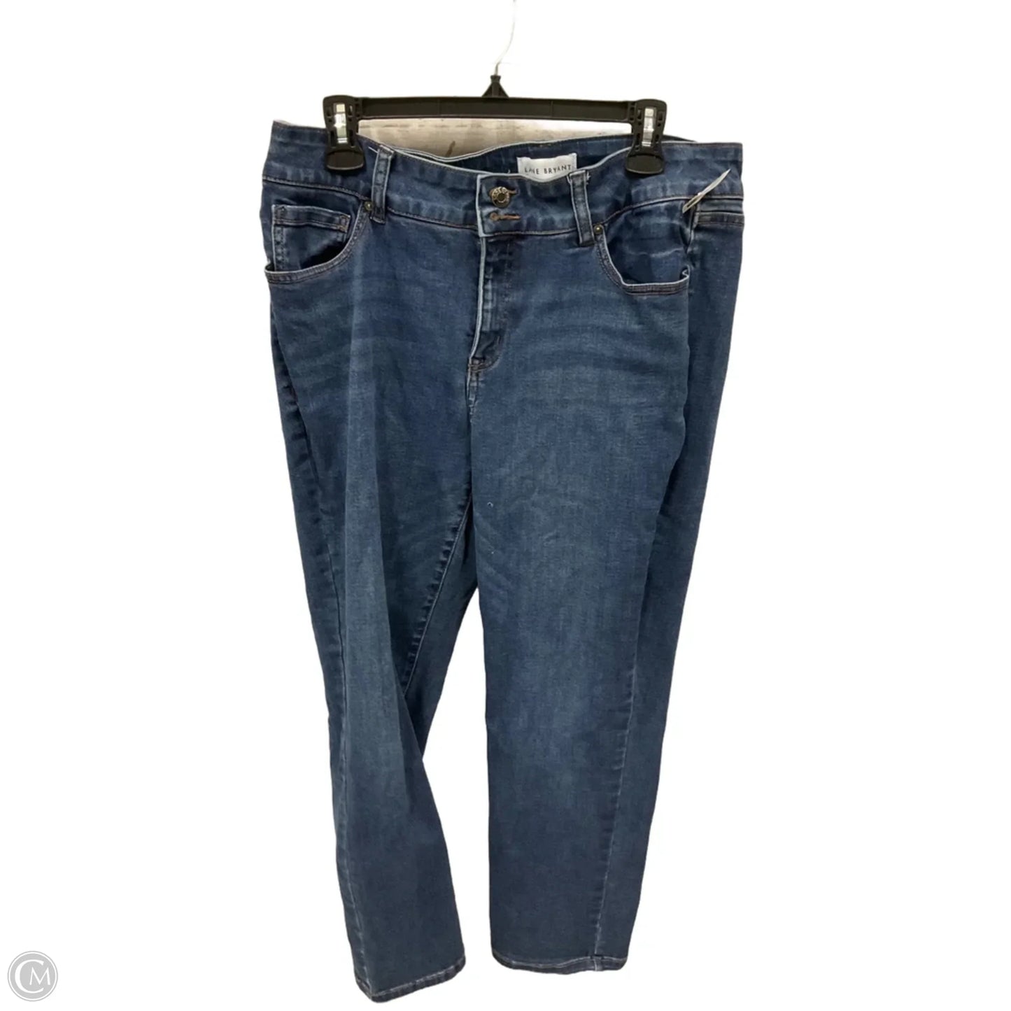 Jeans Straight By Lane Bryant In Blue Denim, Size: 16