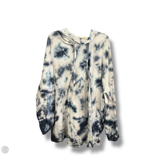 Sweatshirt Hoodie By C And C In Tie Dye Print, Size: 3x