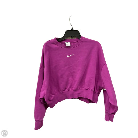 Athletic Sweatshirt Crewneck By Nike In Purple, Size: Xs