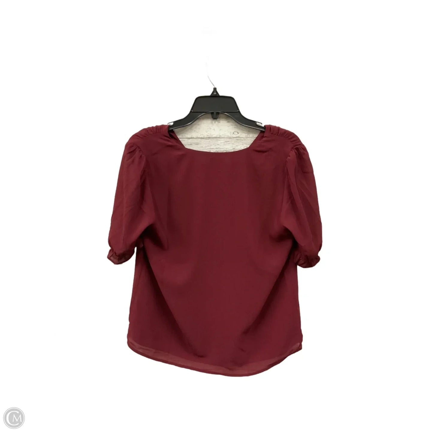 Blouse Long Sleeve By J. Crew In Maroon, Size: S