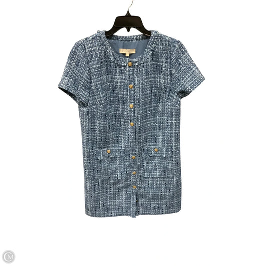 Dress Casual Midi By Loft In Blue, Size: 10