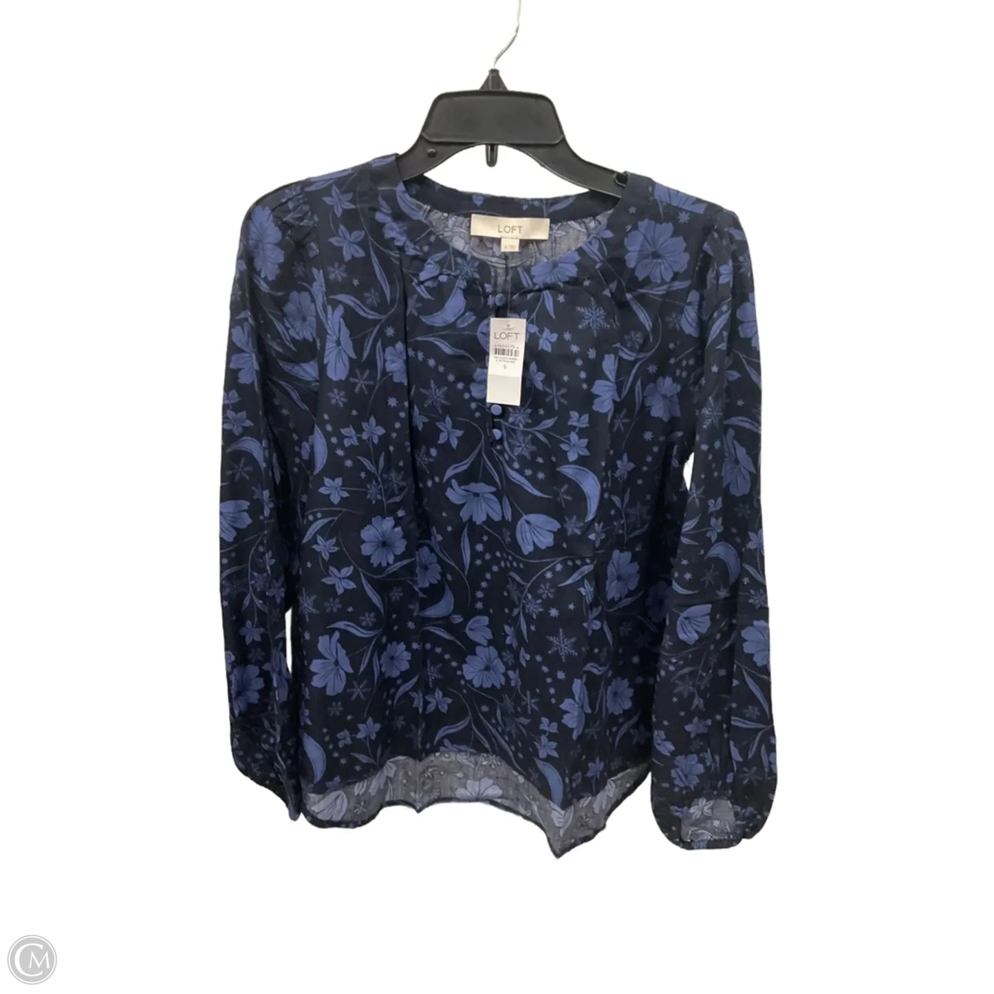 Top Long Sleeve By Loft In Blue, Size: S
