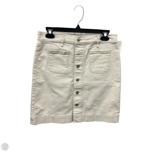 Skirt Midi By Loft In Ivory, Size: 4