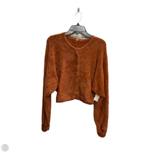 Cardigan By Free People In Orange, Size: Sp