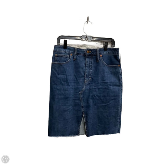 Skirt Midi By Madewell In Blue Denim, Size: 10
