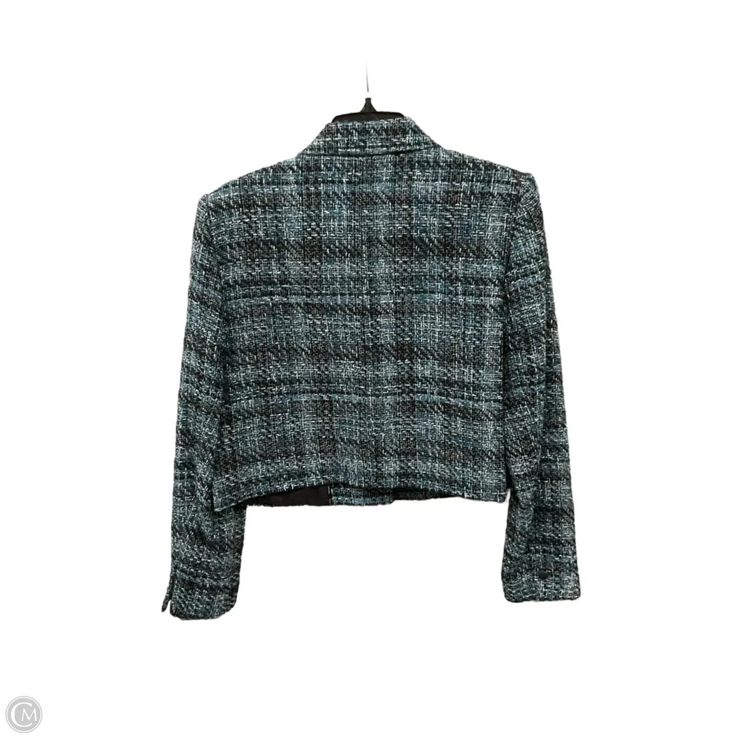 Blazer By Calvin Klein In Plaid Pattern, Size: L