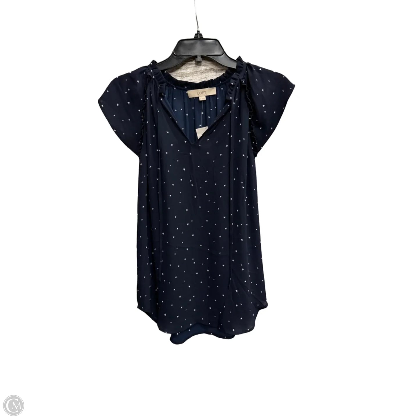 Top Sleeveless By Loft In Polkadot Pattern, Size: Xs