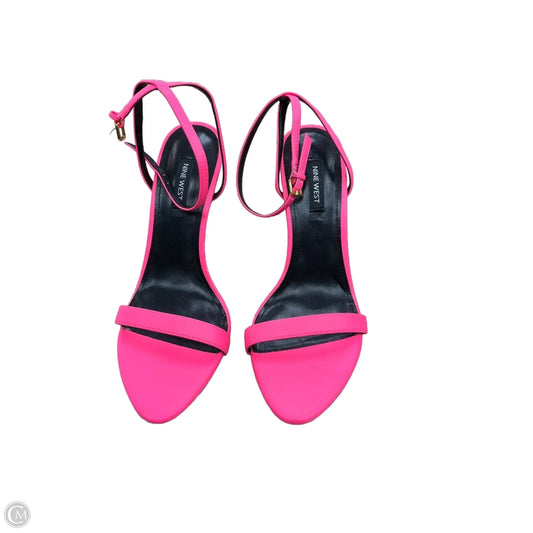 Shoes Heels Stiletto By Nine West In Pink, Size: 8.5