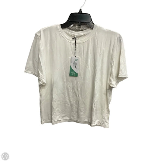 Top Short Sleeve By Clothes Mentor In White, Size: 4x