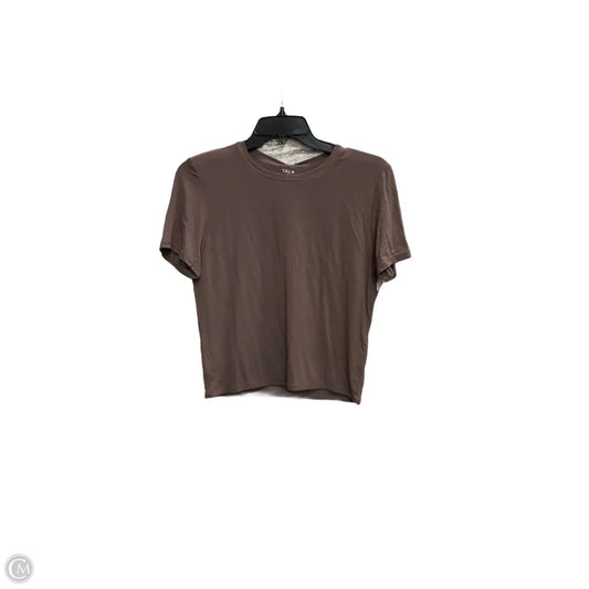 Top Short Sleeve By Clothes Mentor In Brown, Size: Xl