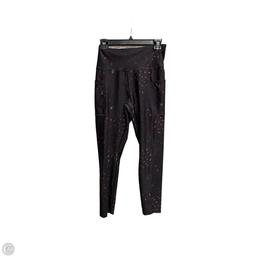 Athletic Leggings By Bally In Purple, Size: L