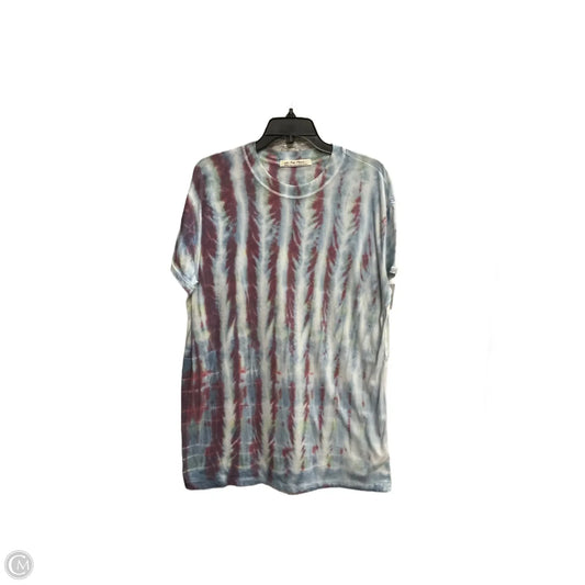 Top Short Sleeve By We The Free In Tie Dye Print, Size: M