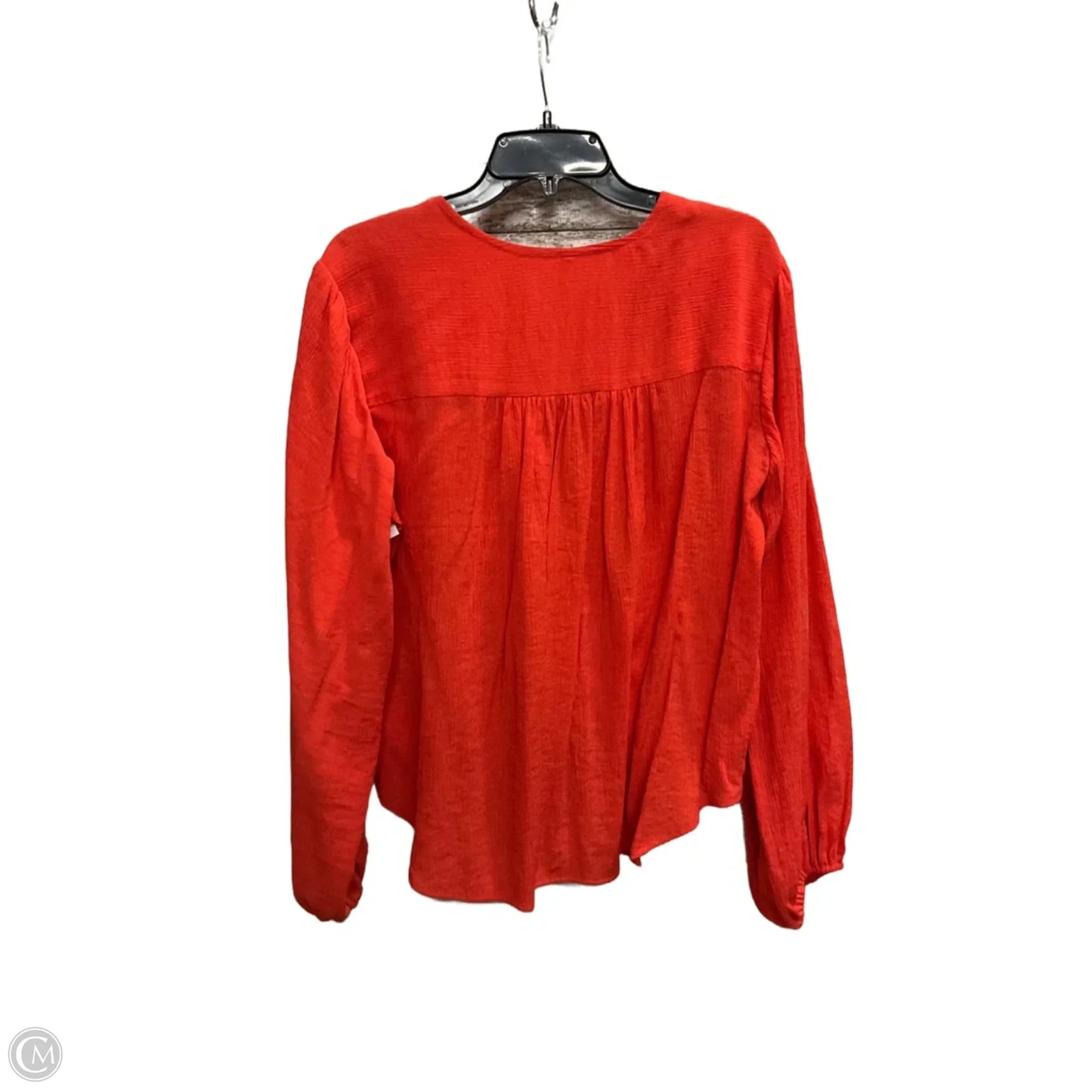 Top Long Sleeve By Free People In Orange, Size: Sp