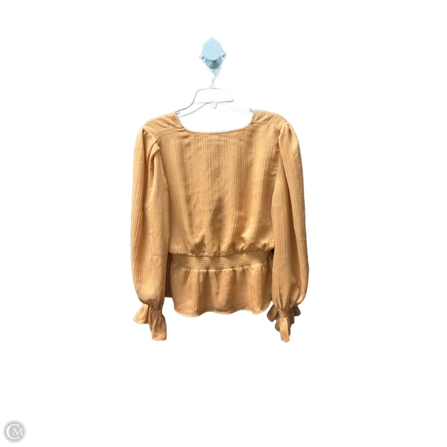 Top Long Sleeve By Express In Bronze, Size: L