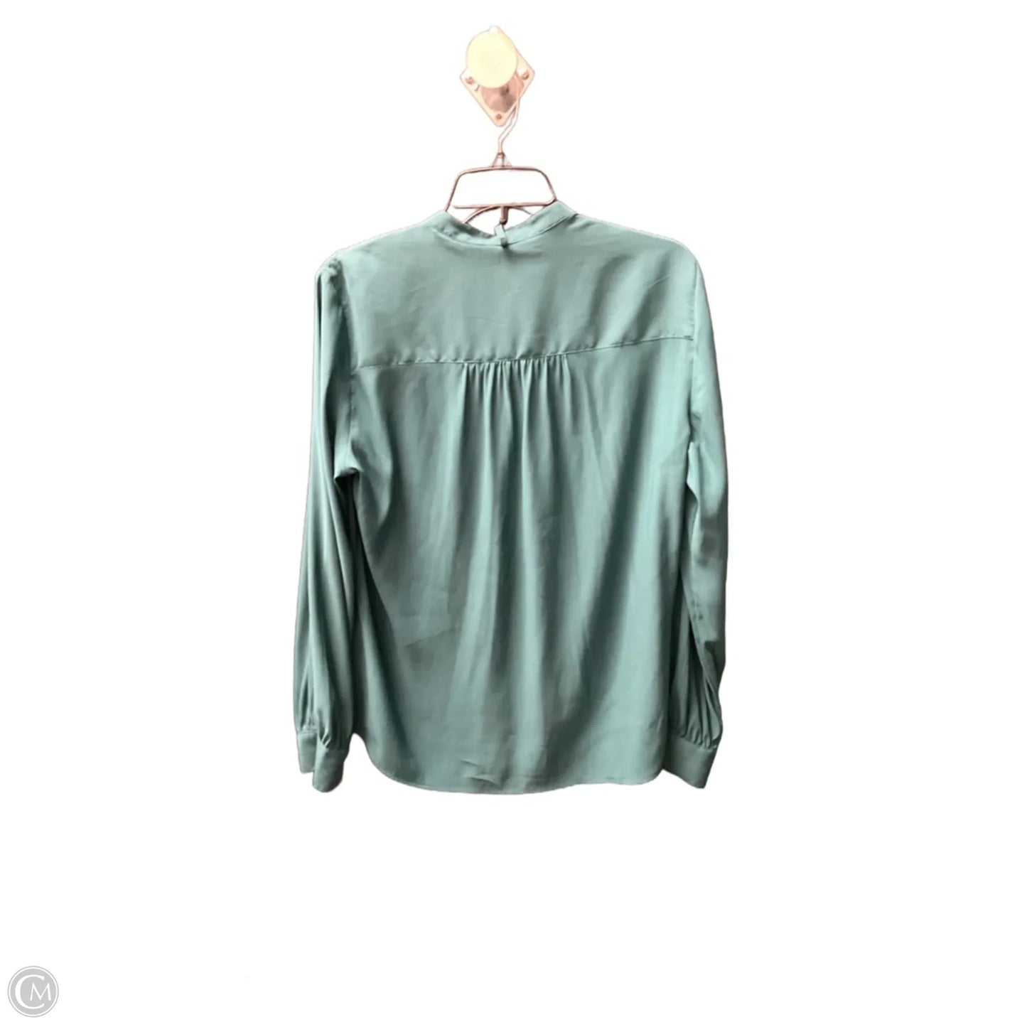 Blouse Long Sleeve By Express In Green, Size: L