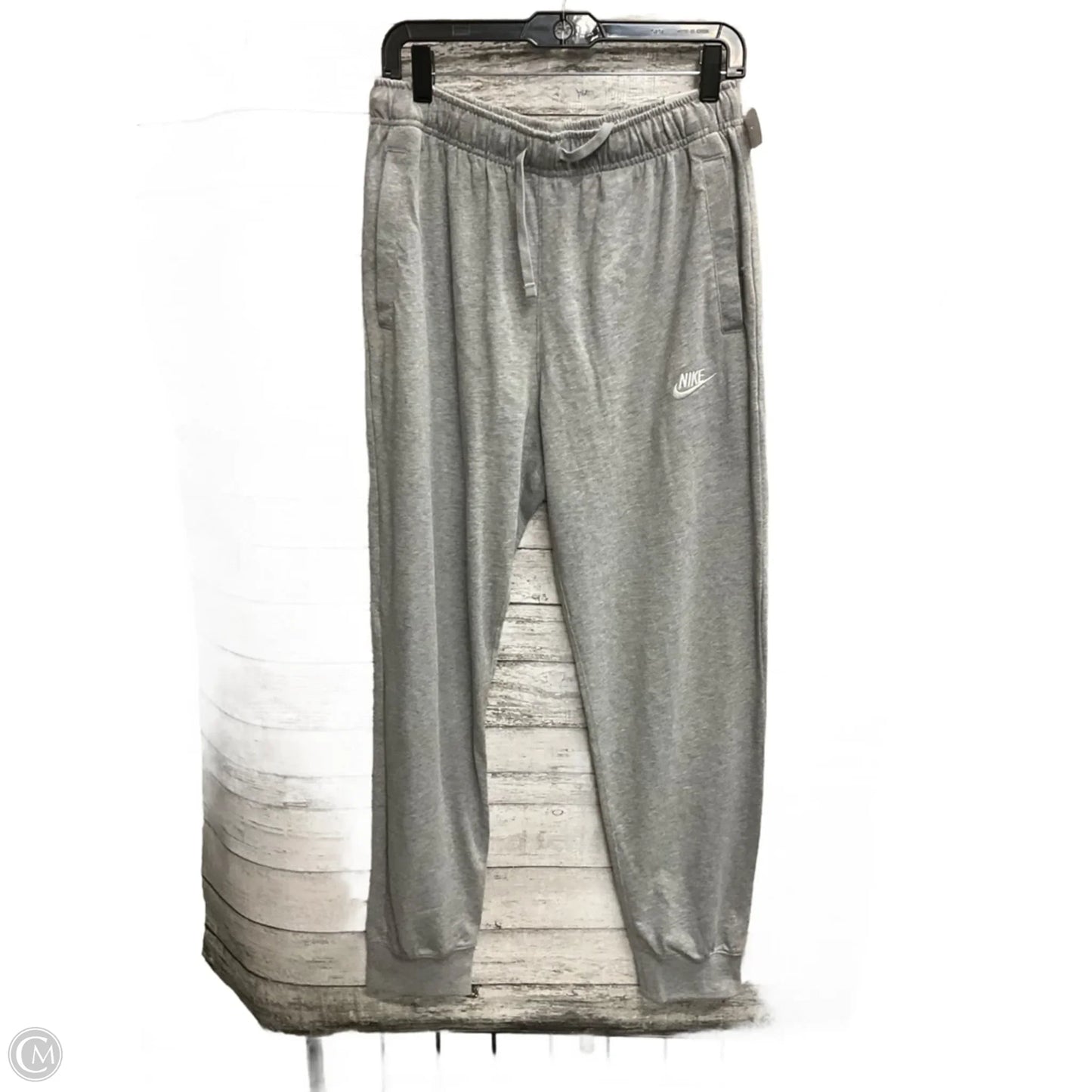 Athletic Pants By Nike In Grey, Size: M