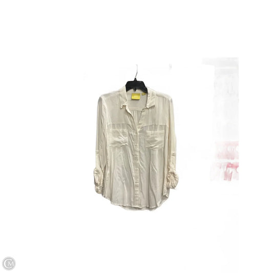 Blouse Long Sleeve By Maeve In Cream, Size: S