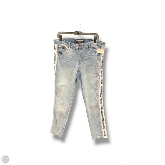 Jeans Designer By Karl Lagerfeld In Blue Denim, Size: 16