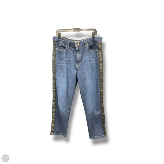 Jeans Designer By Karl Lagerfeld In Blue Denim, Size: 16