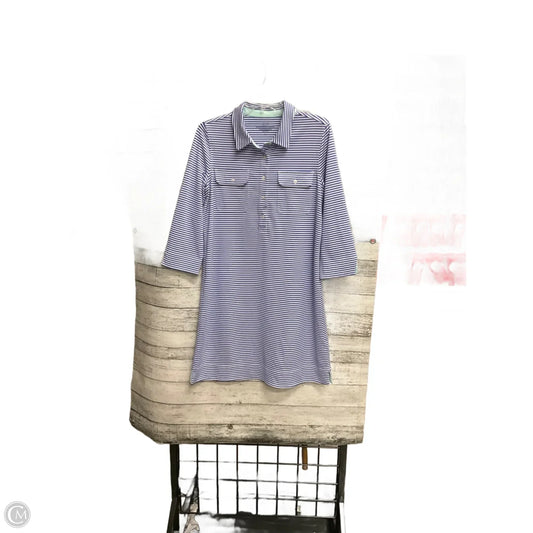 Dress Casual Midi By Vineyard Vines In Striped Pattern, Size: M