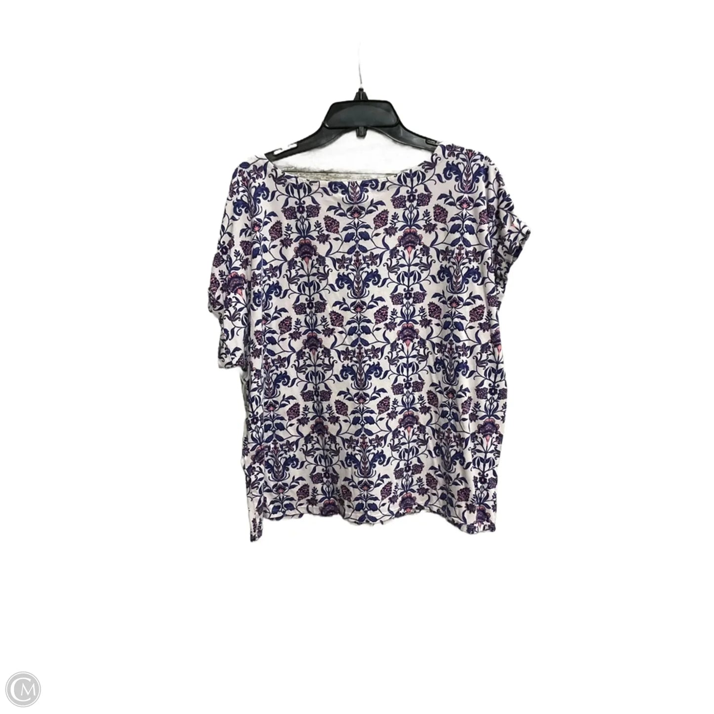 Top Sleeveless By J. Jill In Floral Print, Size: L