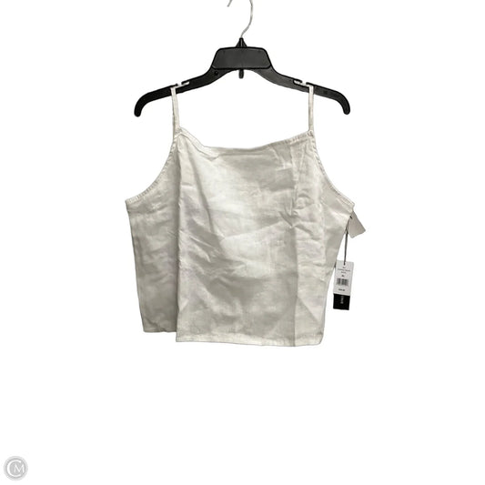 Top Sleeveless By Saks Fifth Avenue In White, Size: Xl