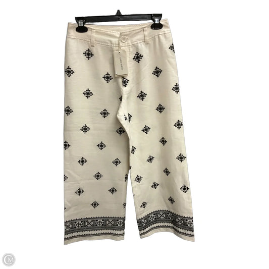 Pants Linen By Elie Tahari In Black & Cream, Size: 2