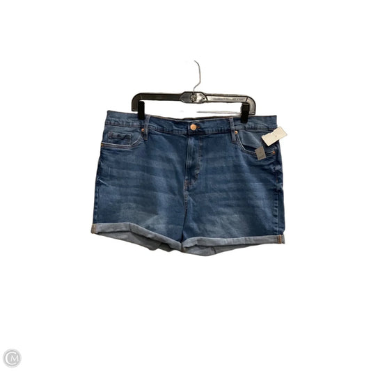 Shorts By Just Be In Blue Denim, Size: 2x