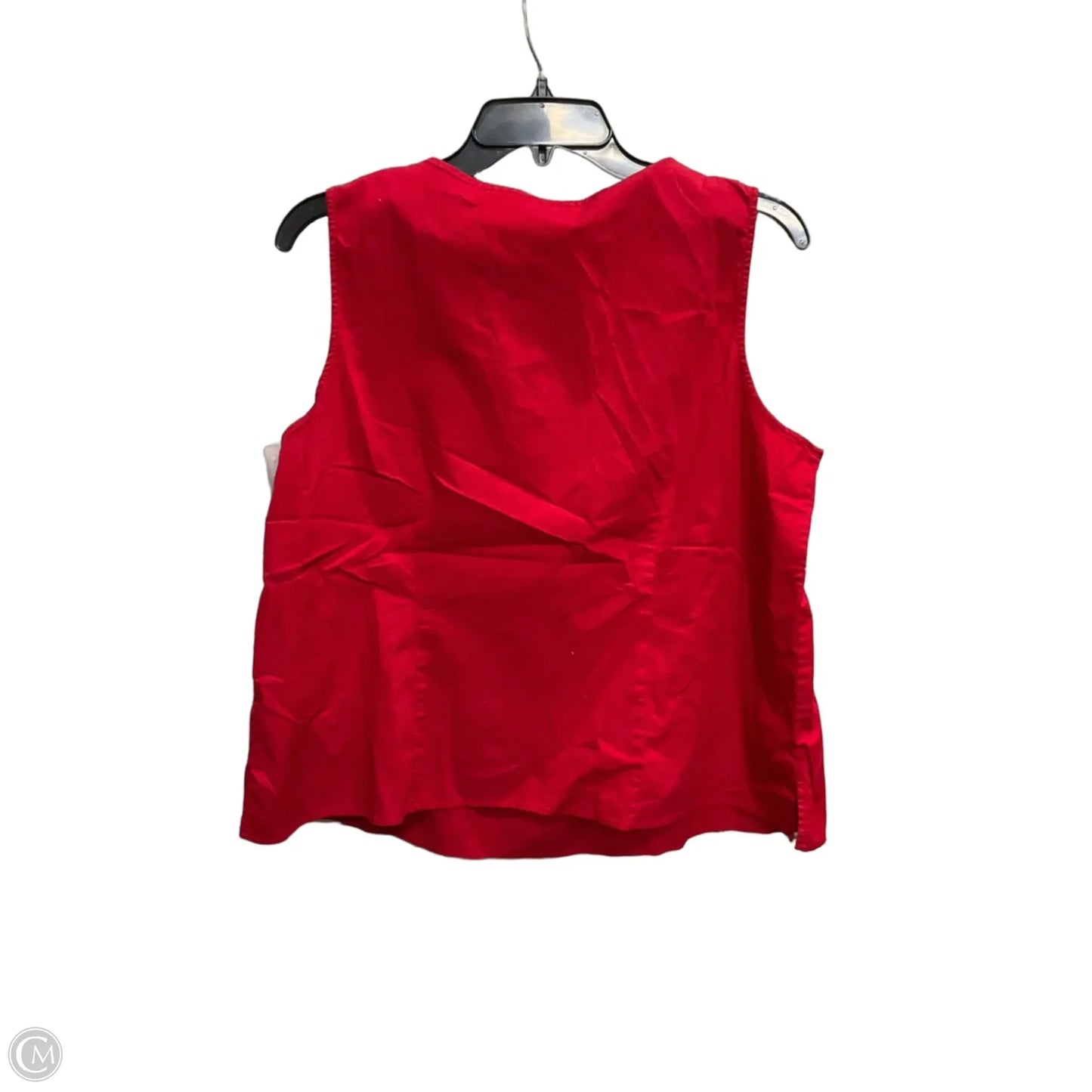 Top Sleeveless By Talbots In Red, Size: 1x