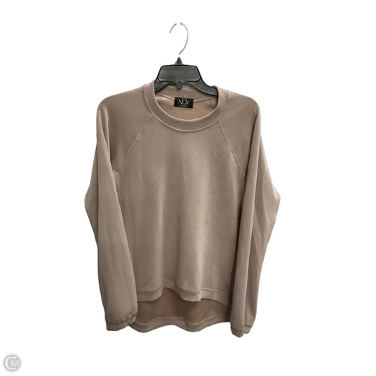 Top Long Sleeve By Clothes Mentor In Tan, Size: L
