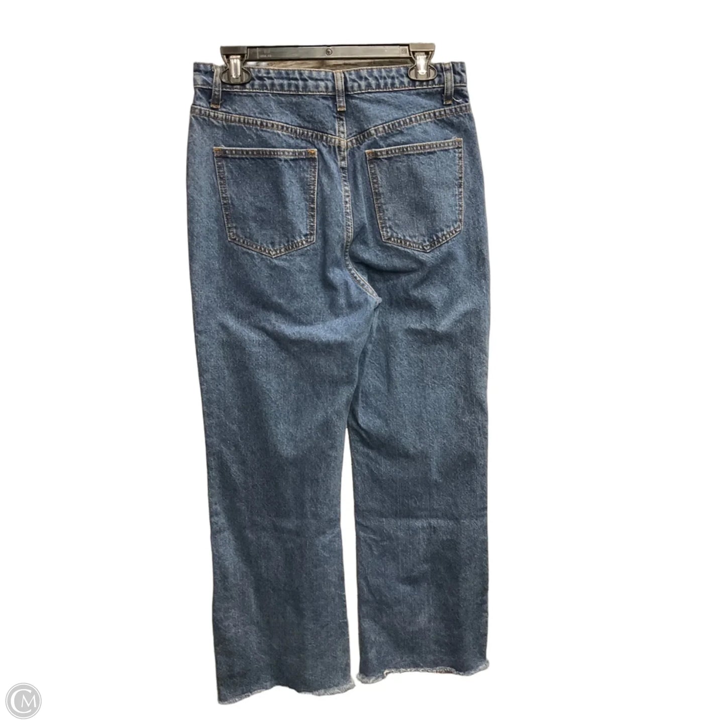 Jeans Wide Leg By Signature Collection In Blue Denim, Size: 8