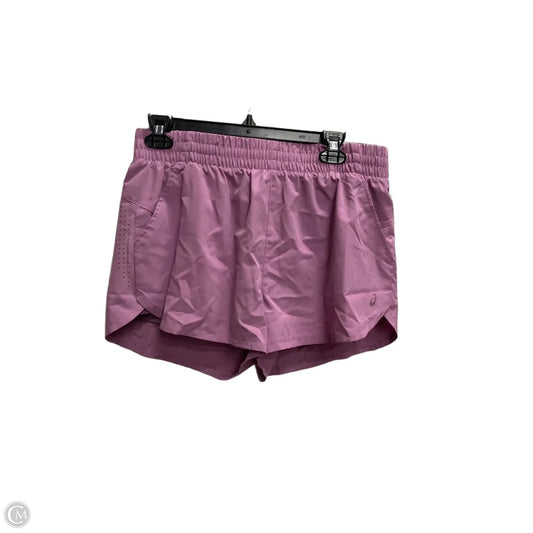 Athletic Shorts By Asics In Purple, Size: M