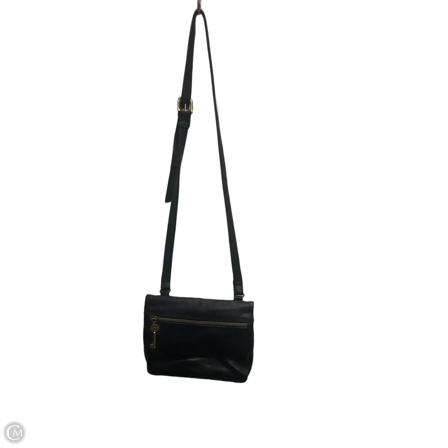 Crossbody Leather By Fossil, Size: Medium