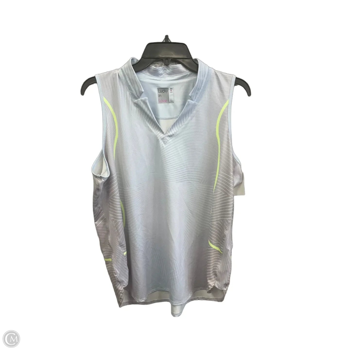 Athletic Tank Top By Lucky In Love In Blue, Size: Xl