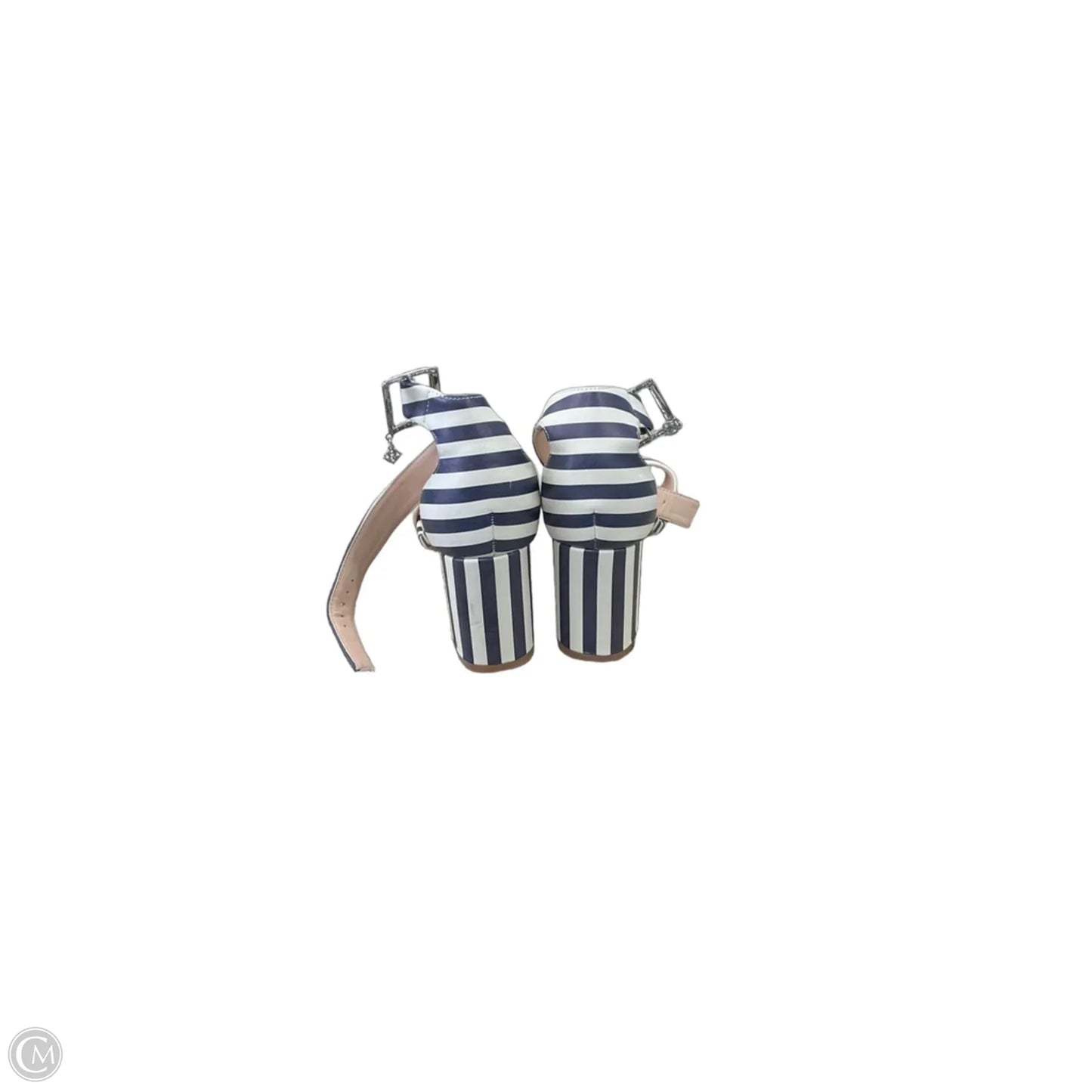 Shoes Heels Block By Nanette Lepore In Striped Pattern, Size: 7.5