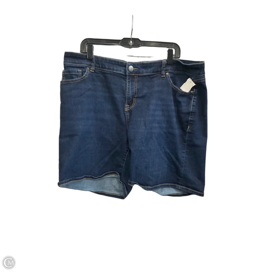 Shorts By Lane Bryant In Blue Denim, Size: 16