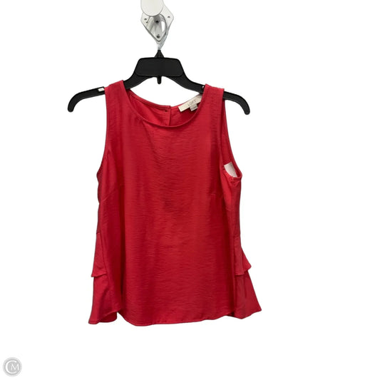 Top Sleeveless By Loft In Red, Size: Xs
